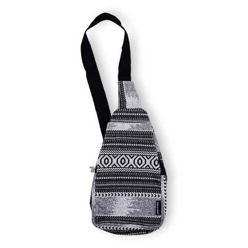 Nomad Sari Jacquard Natural Cross Bag - Urban Caravan