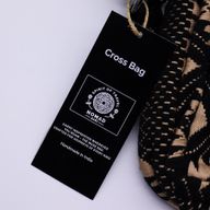 Nomad Sari Jacquard Natural Cross Bag - Desert Loom