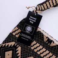 Nomad Sari Jacquard Natural Nomad Carryall Bags - Desert Loom