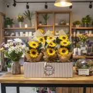 Soap Flower - Two Sunflower Bouquet