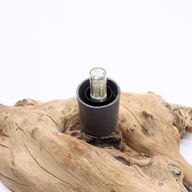 DriftGlow Lamp Emerald Crackle Shade