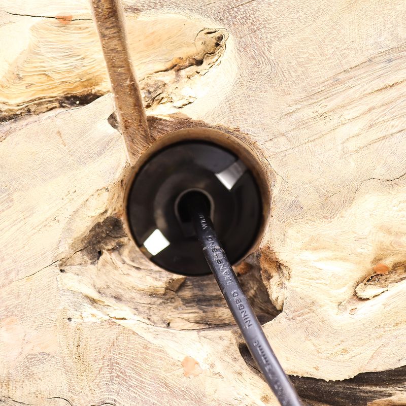 DriftGlow Lamp Grey Luna Shade