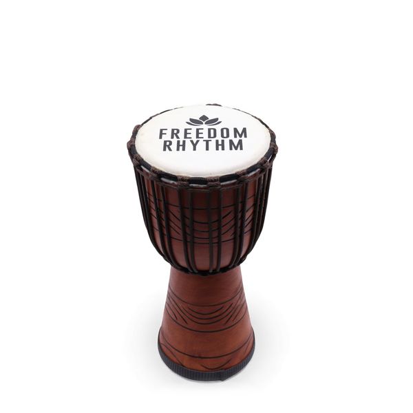 Medium Pro Djembe Drum - Freedom Rhythm (high) - 40cm (18cm Dia)