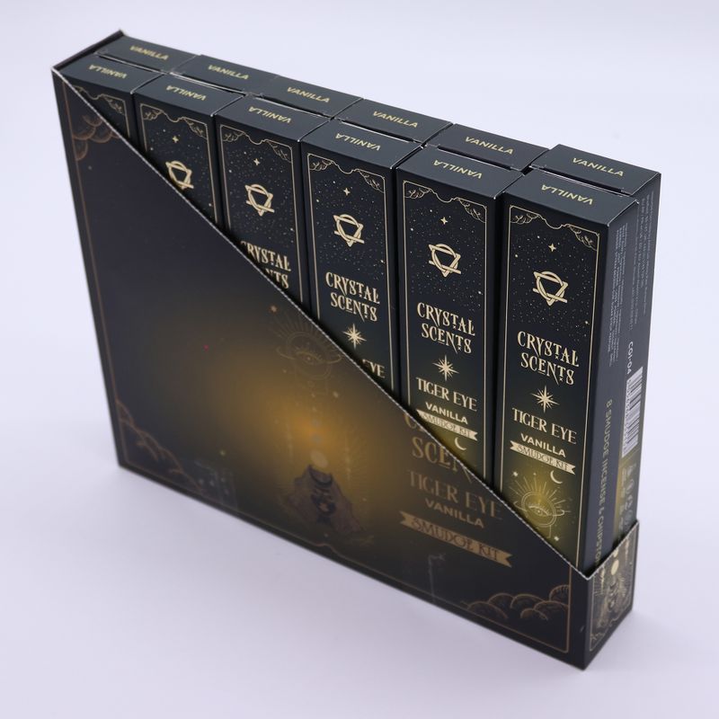 Tiger Eye Crystal Scents Smudge Incense - Vanilla