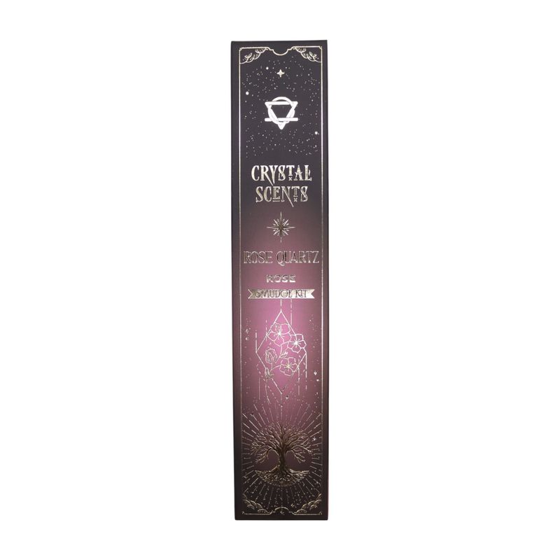 Rose Quartz Crystal Scents Smudge Incense - Rose