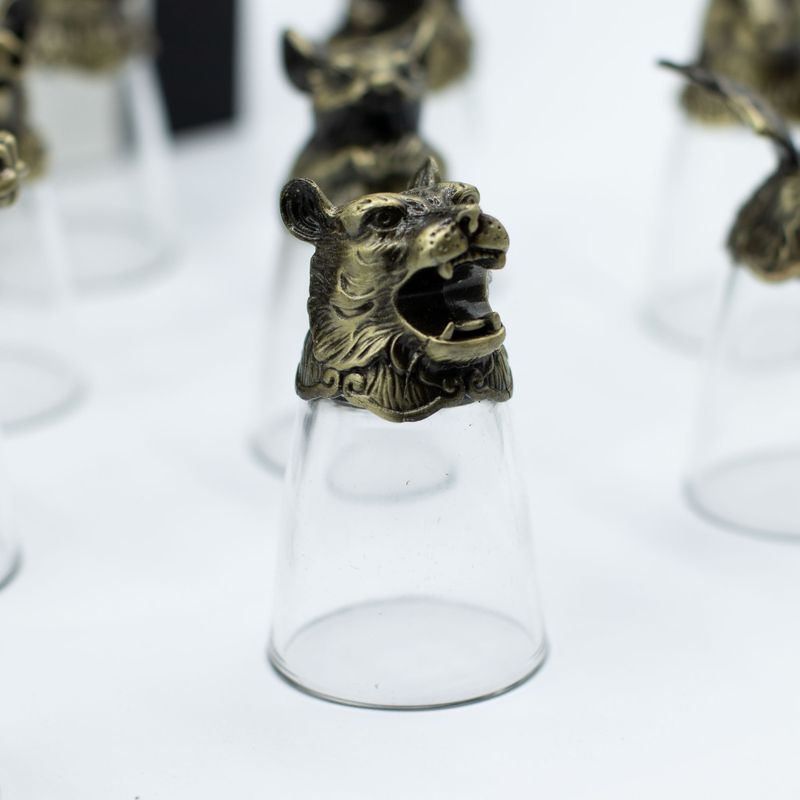Gift Set of 12 Glasses (25ml) - Forest & Mystical Creatures