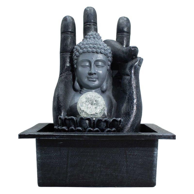 Buddha Hand & Head Tabletop Water Feature (20x25x35cm)