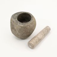 Natural Riverstone Decorative Pestle & Mortar -Medium (aprox 12x8cm)
