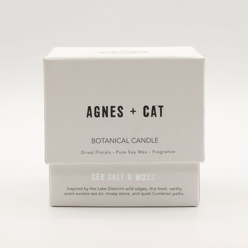 Agnes + Cat Botanical Soy Wax Candle - Seasalt & Moss