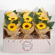 Soap Flower - Two Sunflower Bouquet