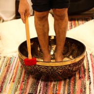 Engraved - Huge Vibrational Feet Standing Bowl - 50x20cm (10.7kg)