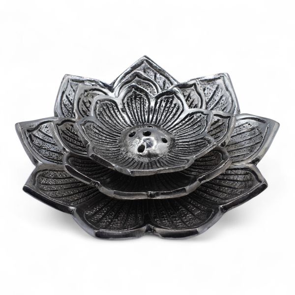 Tri-Flower Lotus Flower Incense Holder