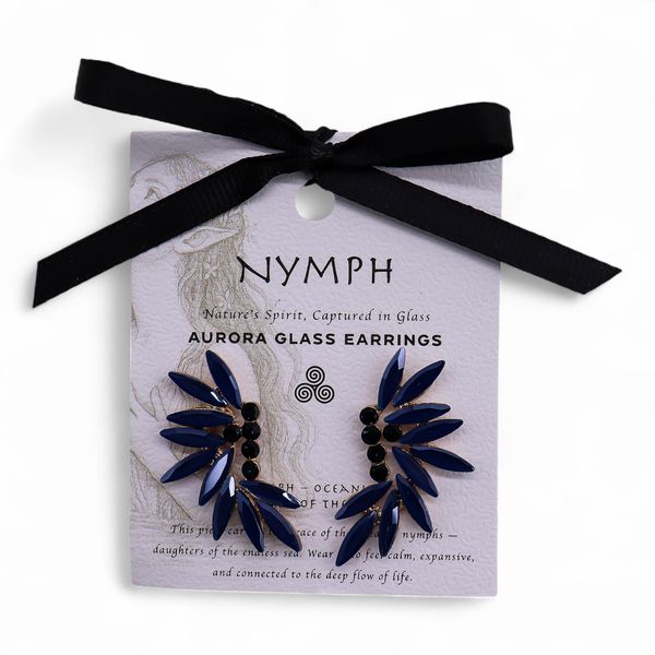 Royal Blue - Vintage Glass - Faries - Earrings