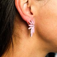 Soft Pink - Vintage Glass - Faries - Earrings