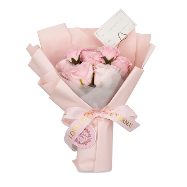 Large Pink Roses Bouquet - Love is Eternal - Gift Card