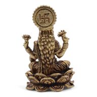 Brass Miniature Gods - Laxmi (22gms)  - 37mm