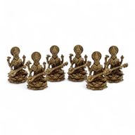Brass Miniature Gods - Sarswati (22gms) - 34mm