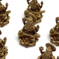 Brass Miniature Gods - Sarswati (22gms) - 34mm