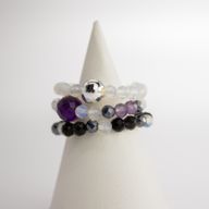 Nymph Spirit Gemstone Ring Set - Full Moon