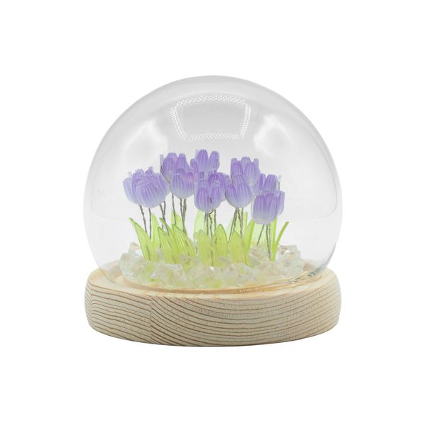 Floral Glow Garden Dome - 20 Tulips - LED USB