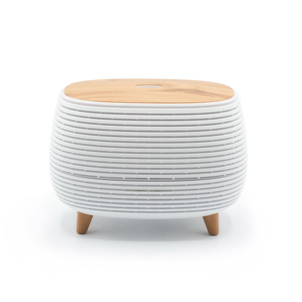 Futuristic Ribbed Aroma Diffuser with Colour-Changing Light