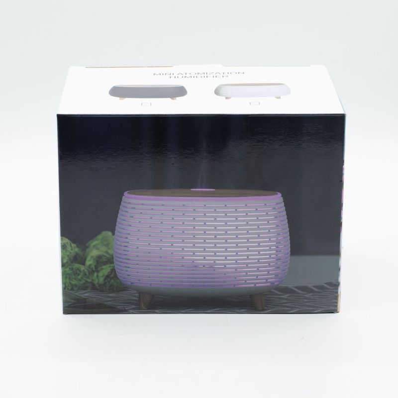 Futuristic Ribbed Aroma Diffuser with Colour-Changing Light