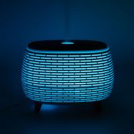 Futuristic Ribbed Aroma Diffuser with Colour-Changing Light