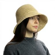 Nomad Sari Floppy Straw Sun Hat - Natural Beige