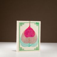 Lokta Bodhi Leaf Notebook – Medium (15x12cm) – 45 Leaves – Assorted