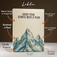 Lokta Inspiration Notebook – Every Peak – Large (21x15cm) – 45 Leaves – Includes Bookmark