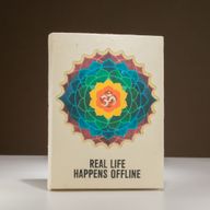 Lokta Inspiration Notebook – Real Life – Large (21x15cm) – 45 Leaves – Includes Bookmark