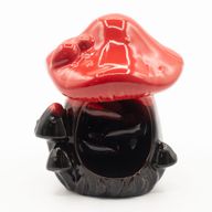 Backflow Incense Burner - Large Red Mushroom