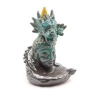 Backflow Incense Burner - Dragon Over Buddha