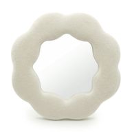 Soft Squiggly Mirror – Flower – Stone (25.4x25.4x2.3cm)