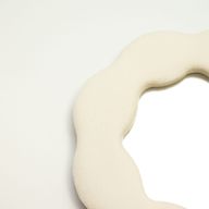 Soft Squiggly Mirror – Flower – Stone (25.4x25.4x2.3cm)