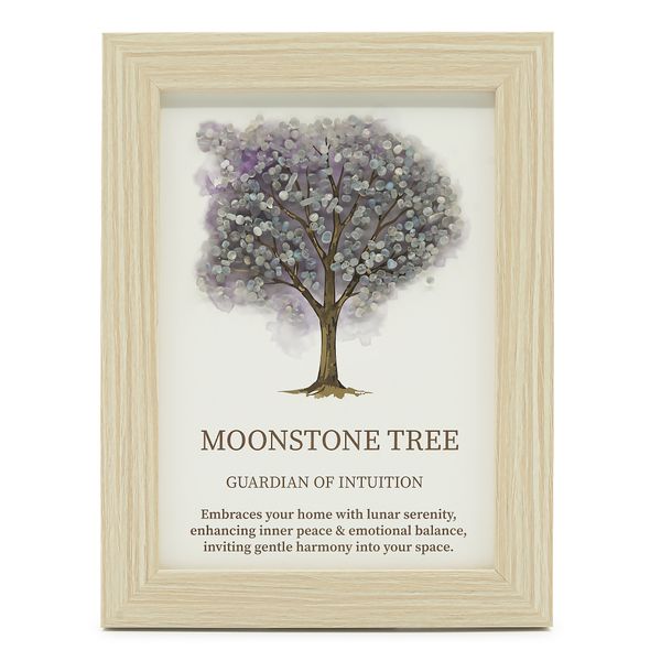 Gemstone Picture - Tree of Life - Moonstone  (20x14.7x1cm)