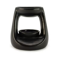 Ceramic Zen Oil Burner - Small Classic - Matt Black