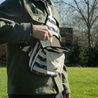 Nomad Sari Jacquard Natural Cross Bag - Atlas Nomad