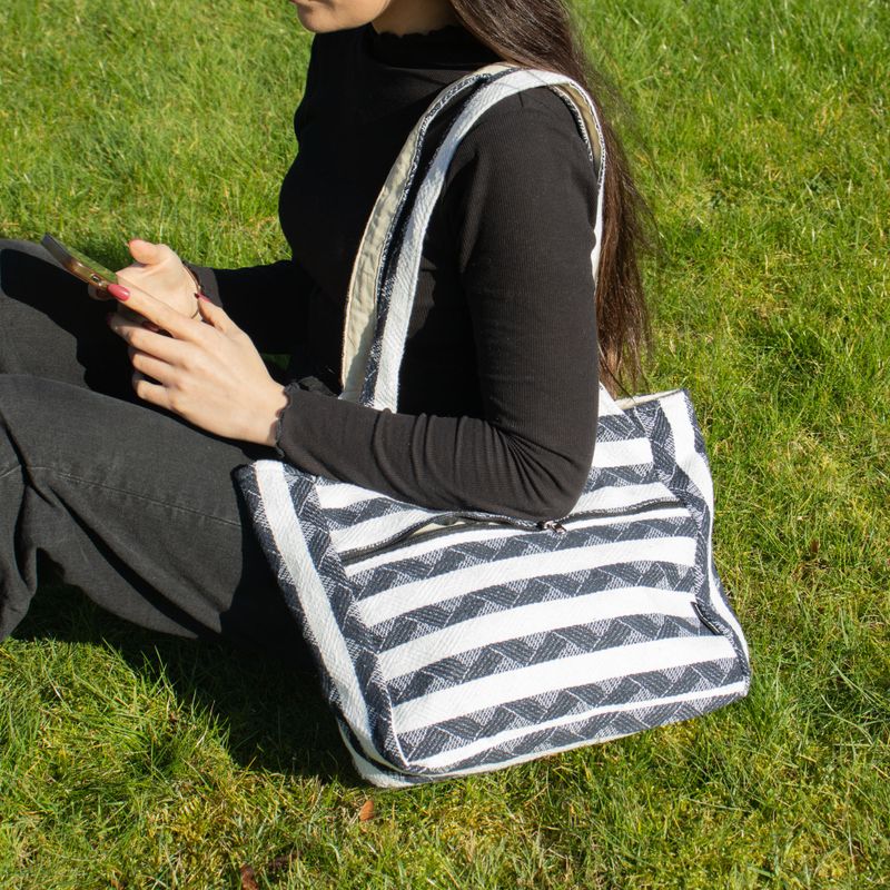 Nomad Sari Jacquard Natural Wander Muse Bags - Atlas Nomad