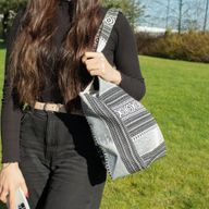 Nomad Sari Jacquard Natural Wander Muse Bags - Urban Caravan