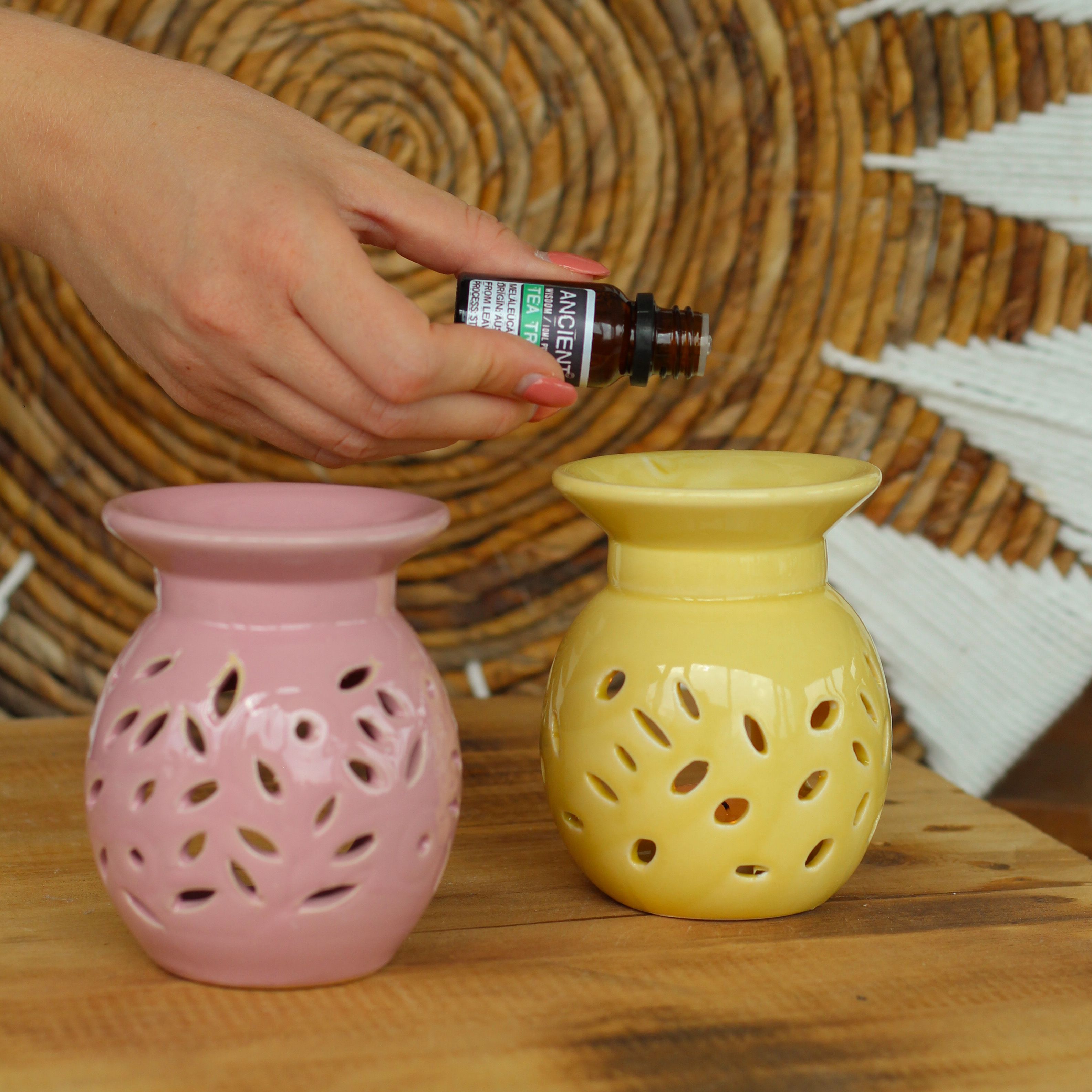 Rose and Yellow Floral Oil Burners