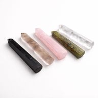 Gemstone Six Face Obelisk Point approx 11cm - Clear Quartz