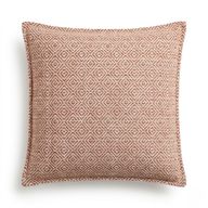 Classic Cushion Cover - Burgundy Squares - 45x45cm