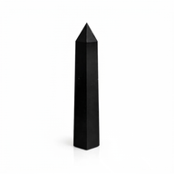 Gemstone Six Face Obelisk Point approx 17cm - Black Tourmaline