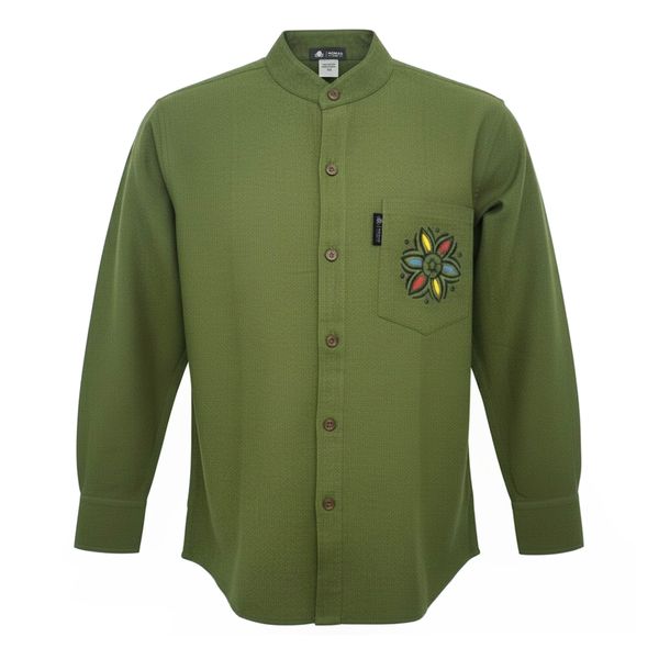 Nomad Sari Kathmandu Shirt - Forest Green - Large