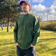 Nomad Sari Kathmandu Shirt - Forest Green - XL
