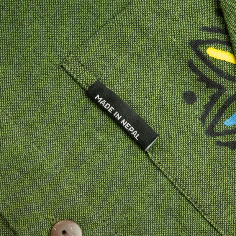 Nomad Sari Kathmandu Shirt - Forest Green - XL