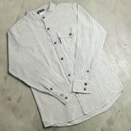 Nomad Sari Grandad Shirt - Grey Stone - Medium