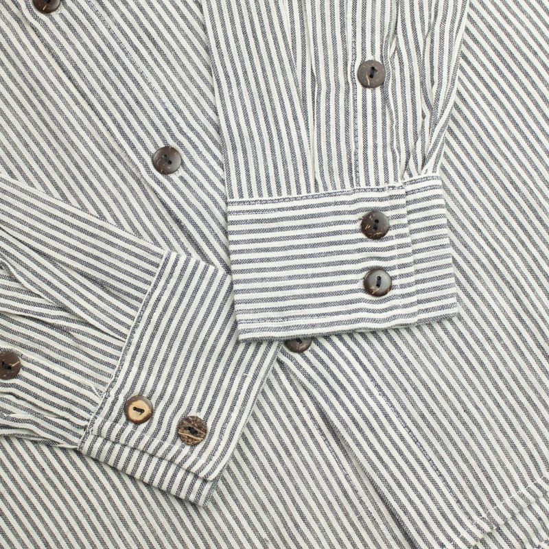 Nomad Sari Grandad Shirt - Grey Stone - XL