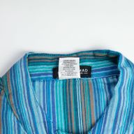 Nomad Sari Grandad Shirt - Turquoise - Large
